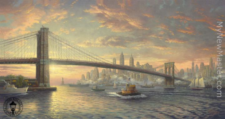 Thomas Kinkade The Spirit of New York Painting